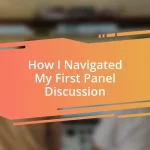 How I Navigated My First Panel Discussion